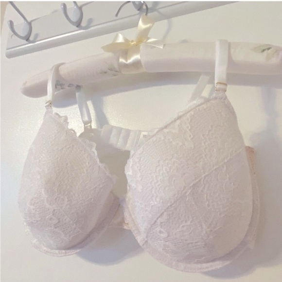 ASOS White Lace Full-Coverage Bra - Picture 1 of 5